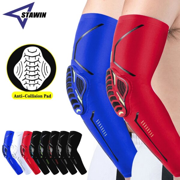 1 PC Professional Sports Anti-collision Elbow Pads Breathable UV Protection Gear Cycling Running Basketball Football Volleyball