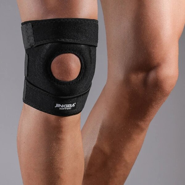 1 Pcs Adjustable Compression Knee Pads Knee Support Brace Sports Workout Protective Gear Stabilizer Elastic Breathable