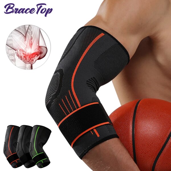 1 PCS Adjustable Elbow Brace Support Wrap for Joint, Arthritis Pain Relief, Golf Elbow, Tendonitis,Unisex Sports Injury Recovery