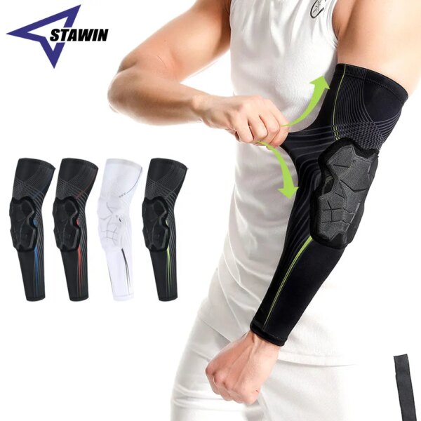 1 PCS Sports Elbow Pads, Basketball Shooter Sleeves, Collision Avoidance Padded Elbow for Volleyball Football Baseball Cycling