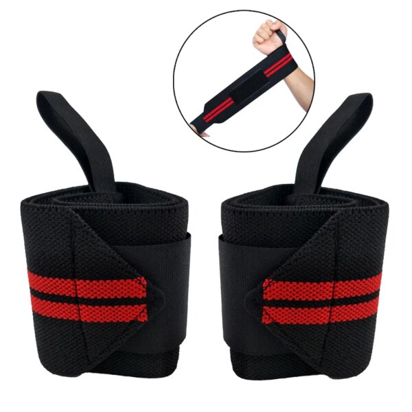 1 Pair Adjustable Bandages Weightlifting Wristbands Wrist Protector Brace Support COYOCO Brand Professional Sports Grey