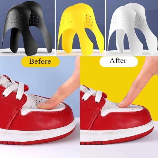 1 Pair Anti Crease Protector For Sneakers Toe Caps Anti Fold Protection Shoe Stretcher Support Shoes Accessories 4 Colors