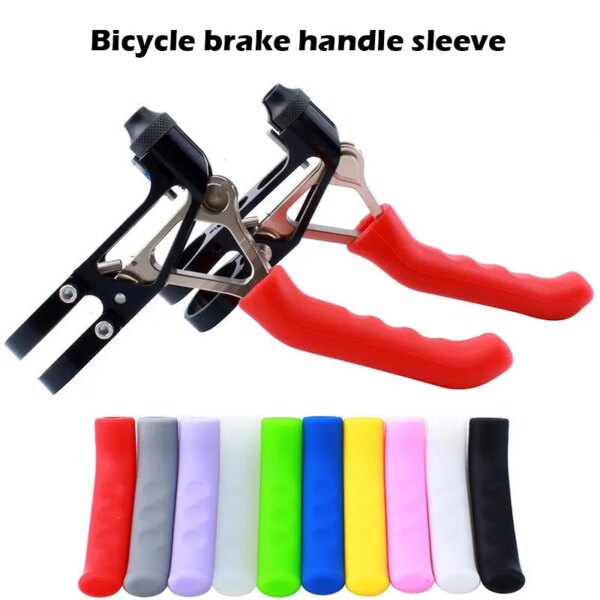 1 Pair Bicycle Brake Handle Protection Cover Mountain Road Bike Brake Lever Protection Anti Slip Gel Sleeve Cycling Accessories