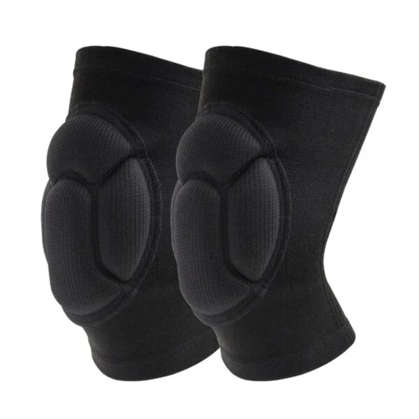 1 Pair Protective Knee Pads Thick Sponge Football Volleyball Extreme Sports Anti-Slip Collision Avoidance Elastic Kneepad Brace