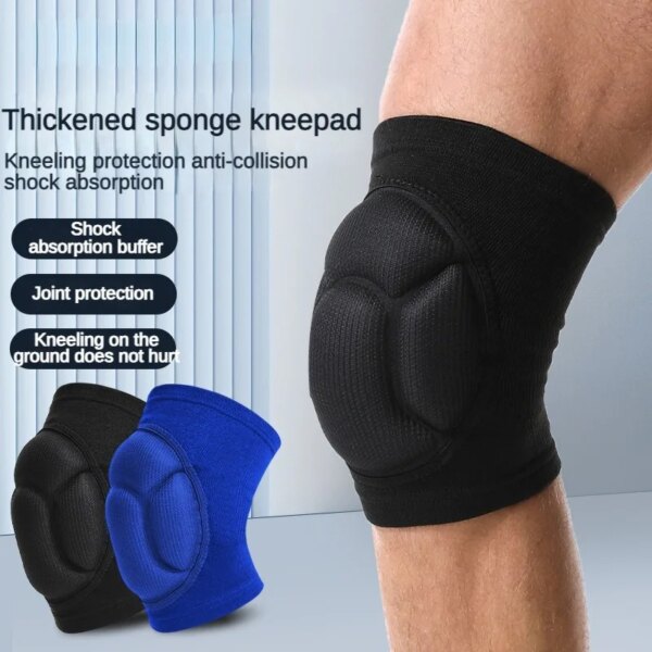 1 Pair Sports Thickening Knee Pads Volleyball Extreme Sports Kneepad Brace Support Dancing Anti collision Elastic Knee Protector