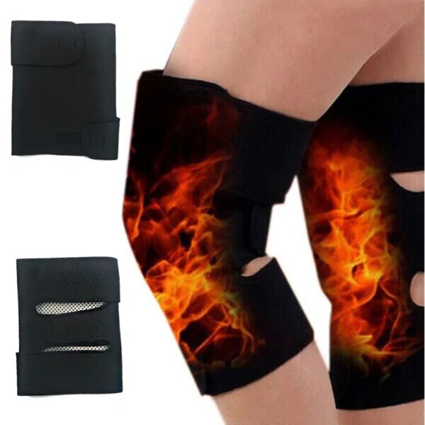 1 Pair Tourmaline Self Heating Knee Pads Magnetic Therapy Kneepad Arthritis Brace Support Warm Orotector Knee Protector Pads