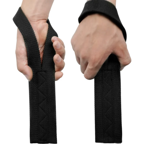 1 Pair Weight Lifting Wrist Strap for Weightlifting Powerlifting Strength Training Crossfit Fitness Heavy-Duty Cotton Wrist Wrap