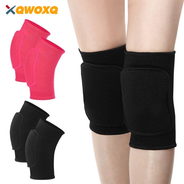 1 Pair Youth Kids Knee Pad Dance Volleyball Knee Pads, Anti Slip Sponge Kneepads Brace Knee Protector for Sports Skating Cycling