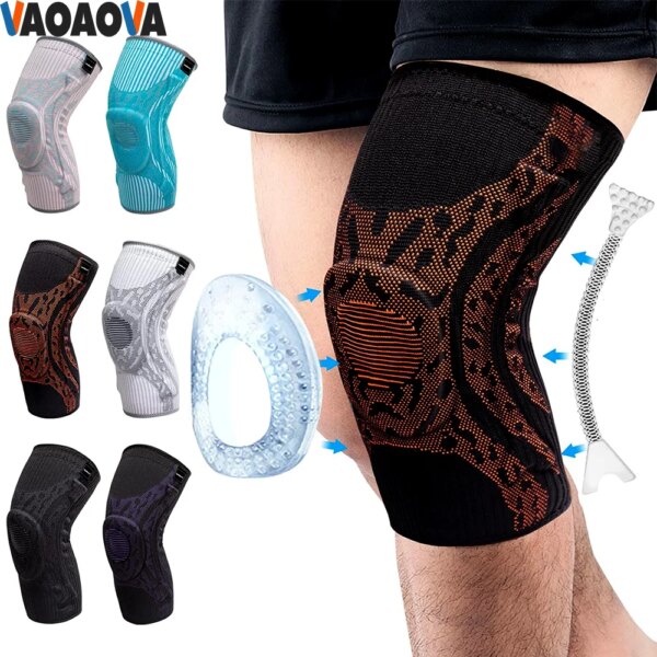 1 Pcs Sports Kneepad Women Men Elastic Knee Pads Support Fitness Gear Basketball Volleyball Running Gym Cycling Brace Protector