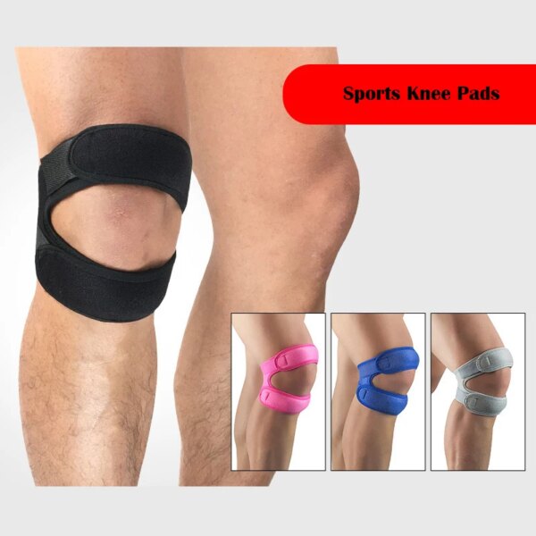 1 Pcs of Adjustable Patella Strap Knee Protector Neutral Sports Knee Protector Outdoor Fitness Gym Hiking Run Patella Leg Strap