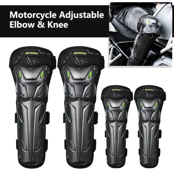 1 pair Elbow KneePads Motorcycle Knee Protector Equipment Gear Outdoor Sport Motocross Knee Pad Ventilate Four Seasons