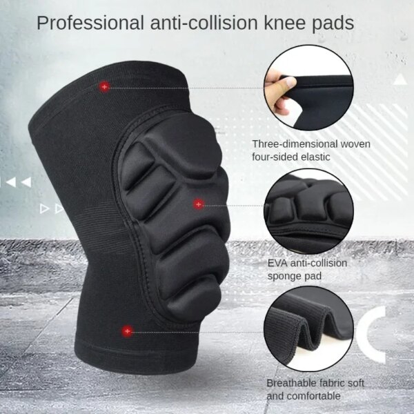 1 Pair Knee Elbow Pads Brace Support for Cycling Snowboard Roller Skating Skateboard Extreme Sports Protective Gear Kneepads