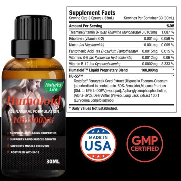 Anabolic testosterone booster muscle building essential oil No/HGh, Promote blood circulation and bring maximum energy