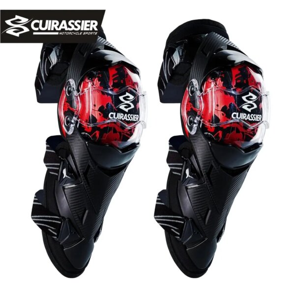 CUIRASSIER Motorcycle Kneepads Movement Joints Knee Guards Ventilation Shin Protection Motorbike Motocross Protective Equipment