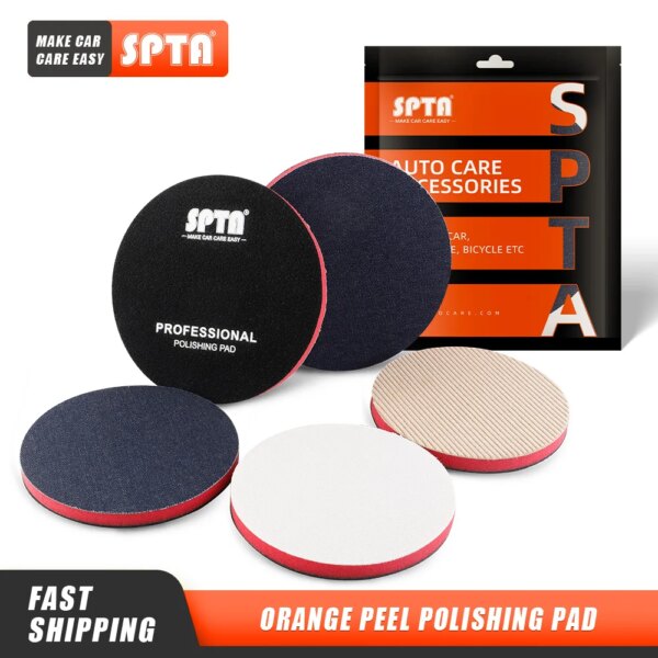 (Single Sale) SPTA Car Orange-peel Removal Buffing Polishing Pad Denim Pad 1000/2000/3000 Grit 3\