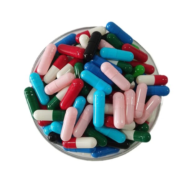 0# 1000pcs Colored Hard Gelatin High Quality 0 Size Empty Capsules, DIY Hollow Gelatin Capsules ,Joined or Separated Capsules