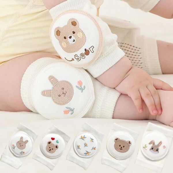 0-4T Baby Korean Knee Pad Kids Safety Crawling Elbow Cushion Infants Toddler Protector Safety Kneepad Leg Warmer Mesh Kneepads