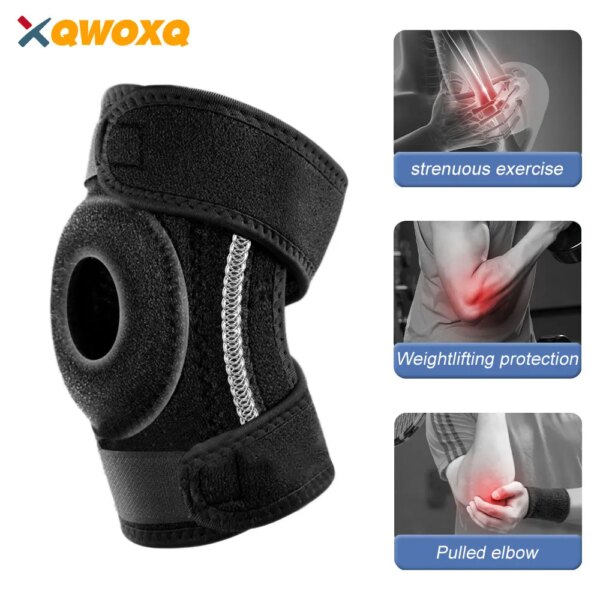 1 PCS Elbow Brace Elastic Pain Band Wrap Arm Brace Adjustable Arthritis Bandage Muscle Protective Elbow Support Tendonitis Belt