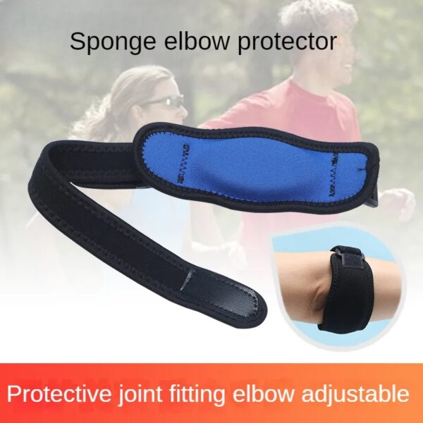 1 PCS Elbow Protection Strap Elbow Soft Cushion Support Strap Knee Support Basketball Tennis Badminton Epicondylitis Elbow Pad