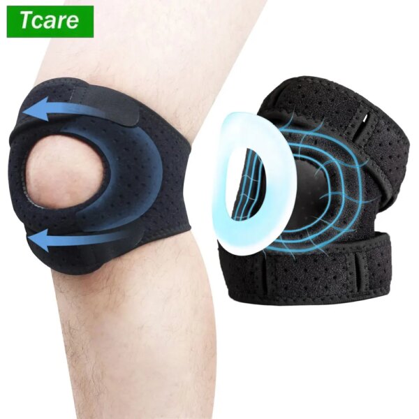 1 PCS Patella Knee Braces for Knee Pain, Tendon Support Straps with Gel Pad for Arthritis, Tendonitis, Meniscus Tear, PFPS, ITBS