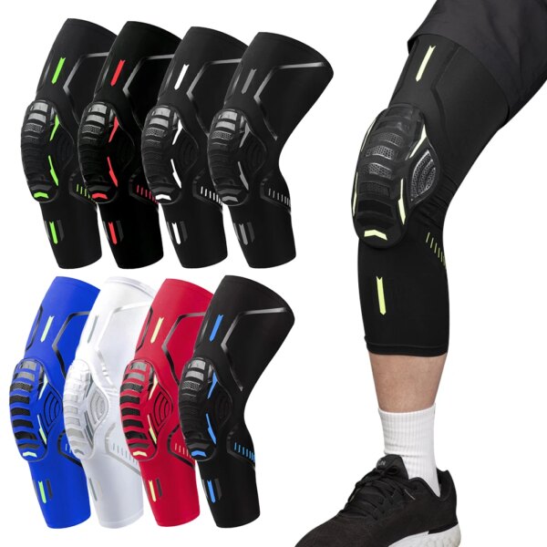 1 PCS Sports Basketball Kneepads Elastic Foam Volleyball Knee Pad Protector Fitness Gear Anti-collision Training Support Bracers