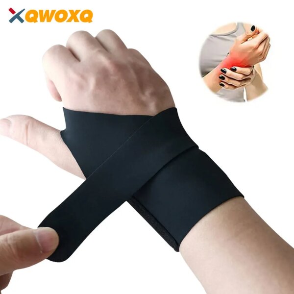 1 PCS Wrist Wraps Brace, Tendonitis Support for Carpal Tunnel Arthritis - Sprained Pain Protection Sleeve Compression Stabilizer