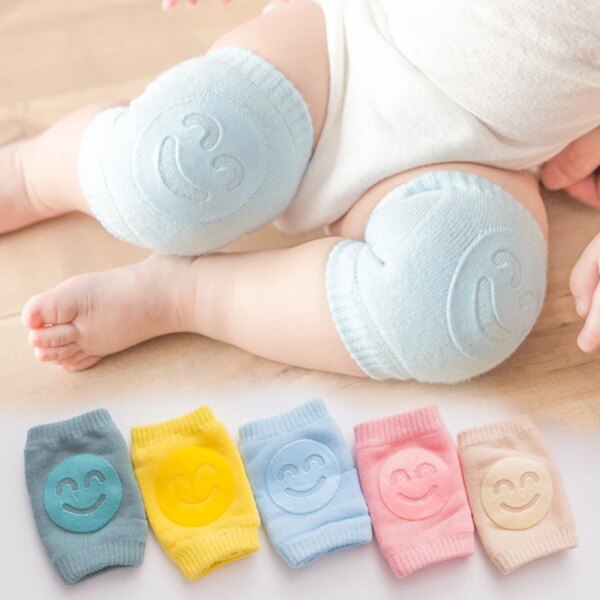 1 Pair Baby Crawling Anti-Slip Kneepads Infants Safety Elbow Cushion Toddlers Leg Warmer Knee Support Protector