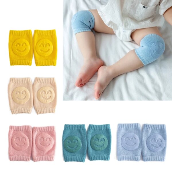 1 Pair Baby Crawling  Kneepads Infants Safety Elbow Cushion Toddlers Leg Warmer Knee Support Protector