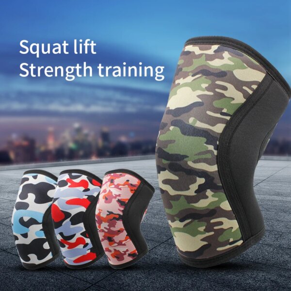 1 Pair Nylon Sports Kneepads Compression Weightlifting Pressured Crossfit Training Knee Pads Support Women Men