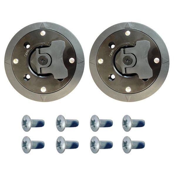 1 Pair Quick Datachable Diameter 98.5mm Snowboard Binding Mounting Plate Disc Strap-In Technine with Fixing Screws