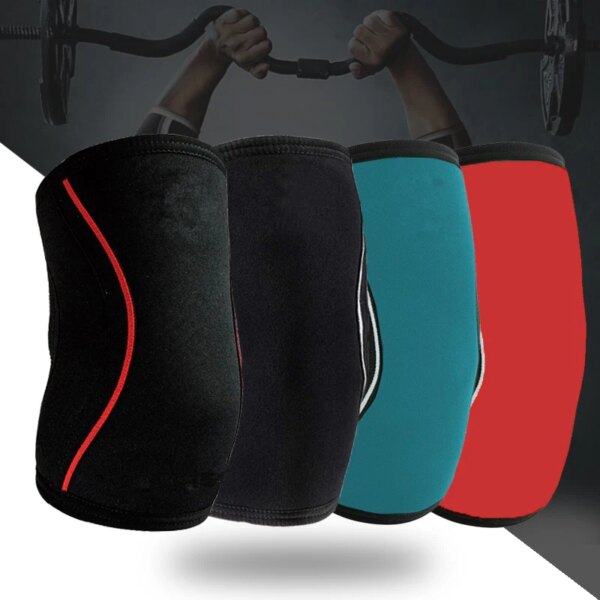 1 Pair Squat Elbow Pads Weightlifting Fitness Sport Elbow Brace Support Protector 7mm Neoprene Elbow Sleeves Women Men Teens Kid