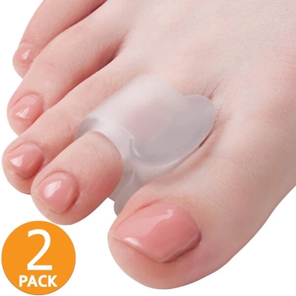 1 Pair Toe Separators Toe Silicone Bunion Guard Foot Care Orthopedic Finger Toe Separator Correction Pad Foot Care Tool