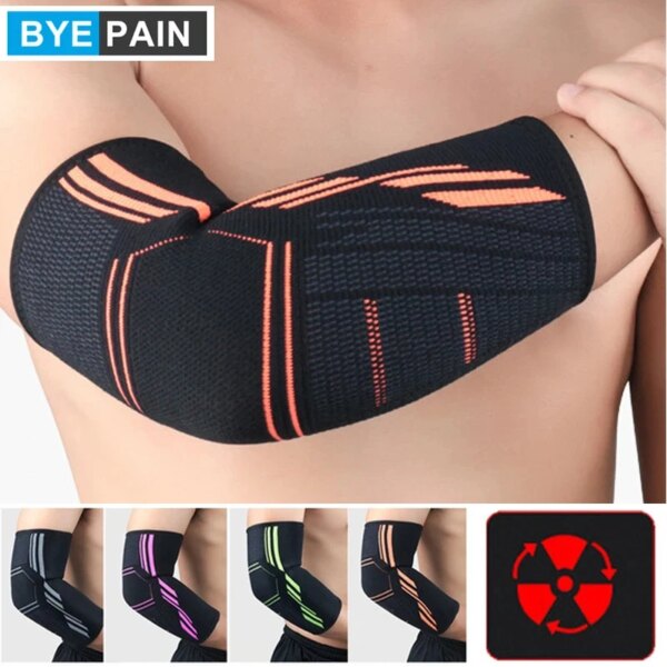 1 Pcs Fitness Elbow Brace Compression Support Sleeve for Tendonitis, Tennis Elbow, Golf Elbow Treatment, Reduce Joint Pain