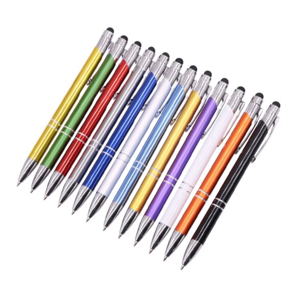 1 Pcs Metal capacitor pen Touch Capacitive Pen for Tablet Phone Gift ballpoint pen Luxury crystal pen Student stationery pen