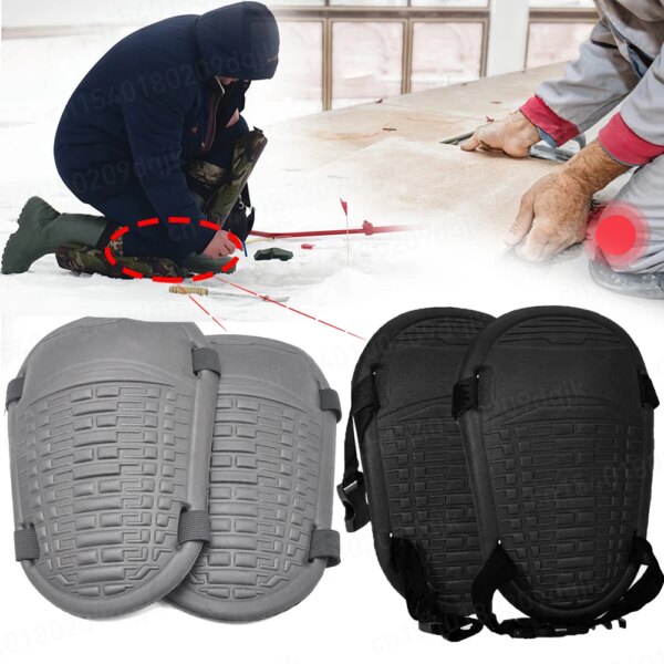 1 pair Ice Fishing Knee Pad Knee Protection Tile Mud Workers Knee Paste Floor Moisture Thickening Brick Garden Manual Work Tools