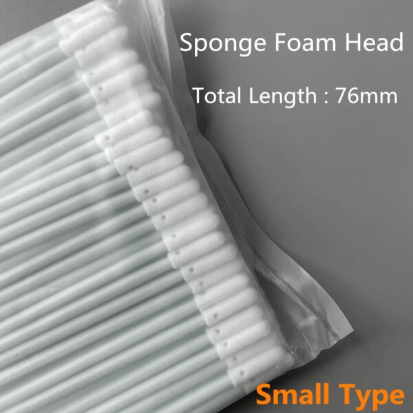 ( 100 pcs/pack) Polyurethane Foam 'Clean Room' Swab FOAM TIPPED SWABS ( better than cotton swab ) Small Mini Sticks