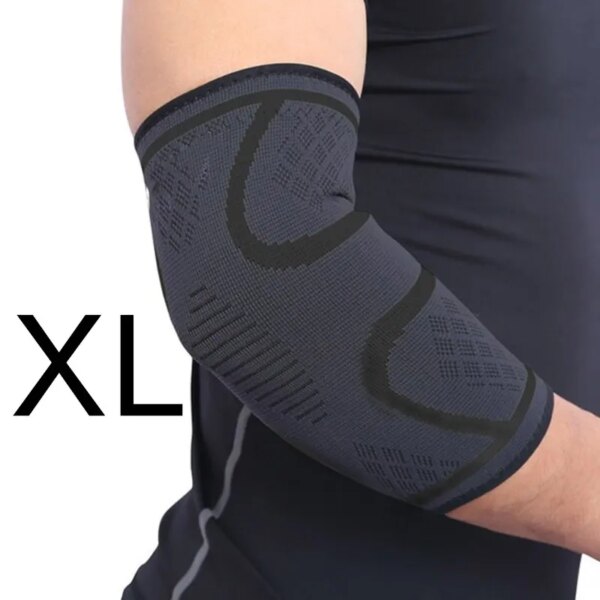 1 Piece Elbow Support Elastic Gym Fitness Nylon Protective Pad Absorb Sweat Sports Safety Basketball Game Arm Sleeve Elbow Brace