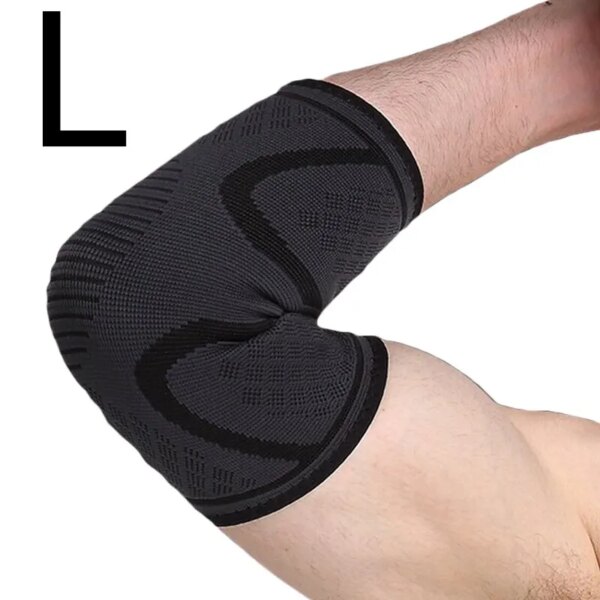 1 Piece Elbow Support Elastic Gym Fitness Nylon Protective Pad Absorb Sweat Sports Safety Basketball Game Arm Sleeve Elbow Brace