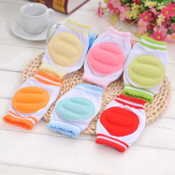 1 Pair Baby Knee Pad Baby Leg Warmer Kids Safety Crawling Elbow Cushion Infant Toddlers Knee Support Protector Children Kneecap