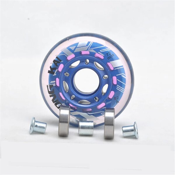 【64mm 70mm 72mm】【82A】Inline Roller Skating Wheels Inline Skate Wheels With Bearing For Inline Skating Skate Shoes 8 pcs/set