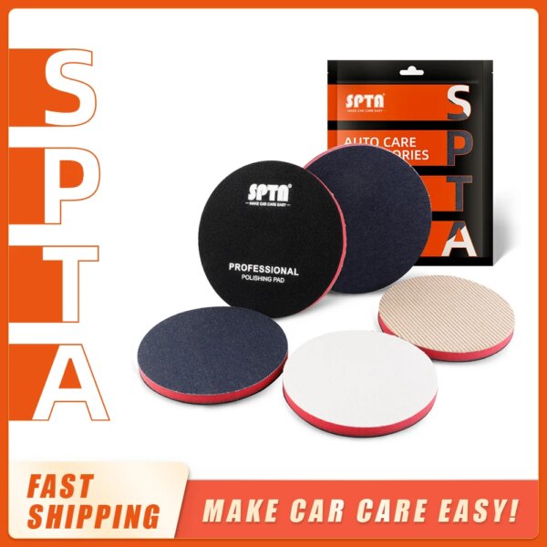 (Single Sale) SPTA Car Orange-peel Removal Buffing Polishing Pad Denim Pad 1000/2000/3000 Grit 3\