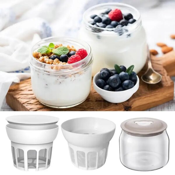 Yogurt Maker Whey Separator Homemade Cheese Yogurt Filtering Strainer Reusable Durable Leakproof Mesh Strainer Kitchen Tool