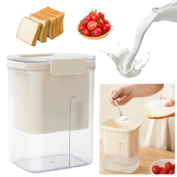 Yogurt Maker Yogurt Filter Homemade Greek with Lid Cheese Moisture Separator With Extra Fine Mesh Whey Separation Tool