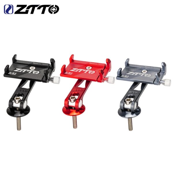 ZTTO Phone Holder Aluminum Alloy Universal Bike Smartphone Holder Bicycle Fork Star Nut Stem Top Mount For Cycling Accessories