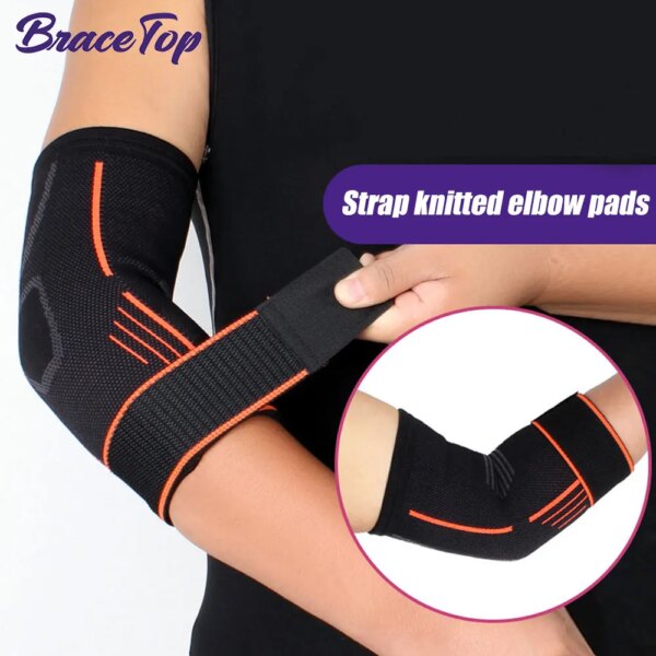 1 PCS Sports Elbow Brace, Adjustable Arm Support Wrap for Joint, Arthritis Pain Relief, Tendonitis, Sport Injury Recovery Unisex