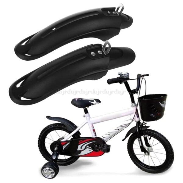 1 Pair Bicycle Fender Mudguard Front Rear Dustproof For 12/14inch Children Bike N20 dropship