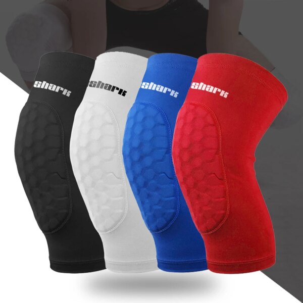 1 Pair Crossfit Knee Pads Honeycomb Crashproof MTB Cycling Leg Warmers Knee Brace Support  Women Men Teenagers Custom Logo