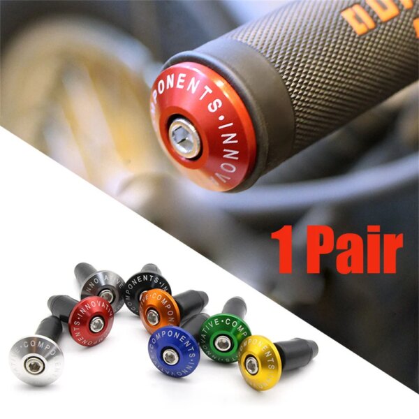 1 Pair Motorcycle Handle Bar End Weight Handlebar Grips Cap Anti Vibration Plug Motorcycle Parts for Yamaha Kawasaki Honda