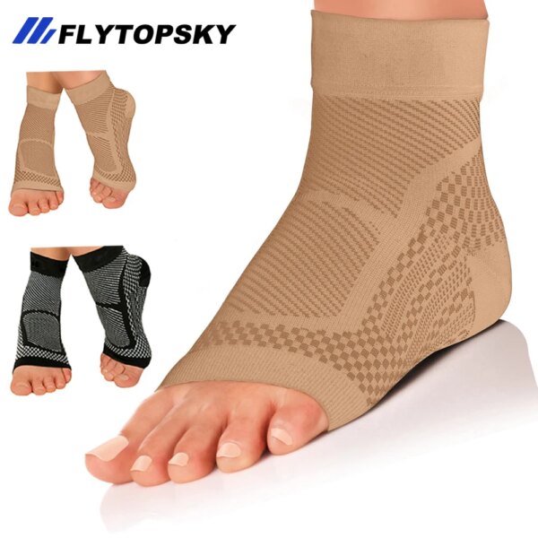 1 Pair Plantar Fasciitis Compression Socks for Women & Men- Ankle Compression Sleeve, Provides Arch Support & Heel Pain Relief