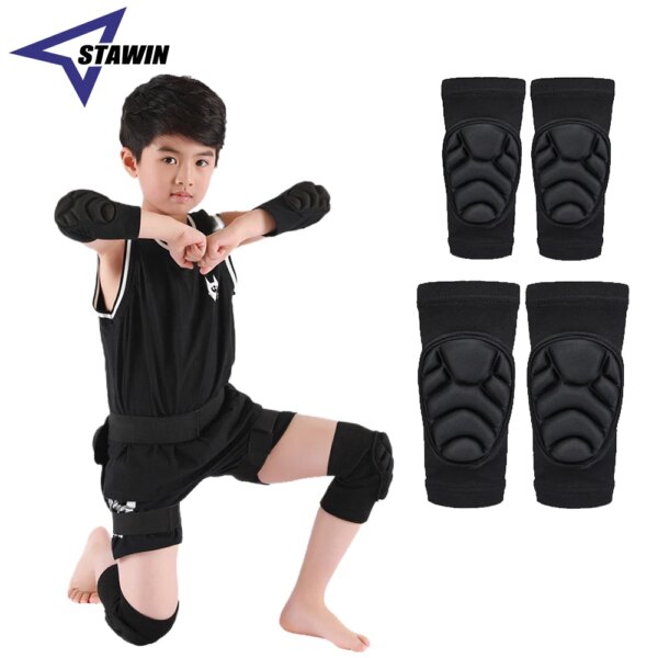 1 Pair Professional Thick Sponge Knee Pads Elbow Guard Collision Avoidance Kids Sport Kneepad Skate Football Volleyball Cycling